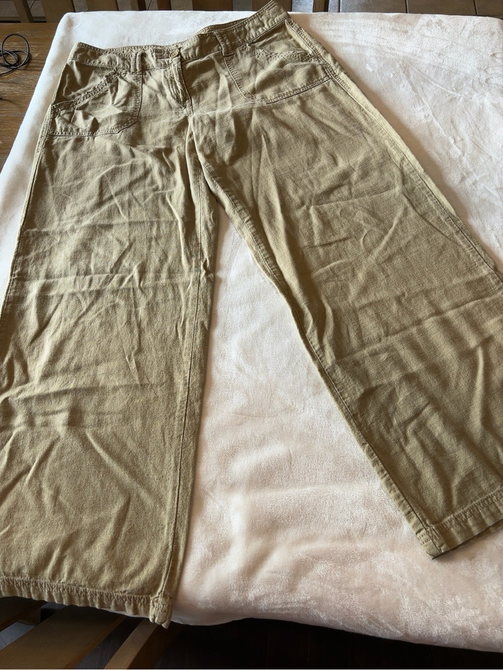 next Wide-Leg Women's Chinos in Light Tan - Picture 4 of 5